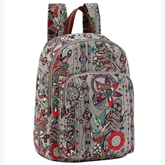 Sakroots Owl print Artists Circle Women's Backpack - Picture 2 of 16